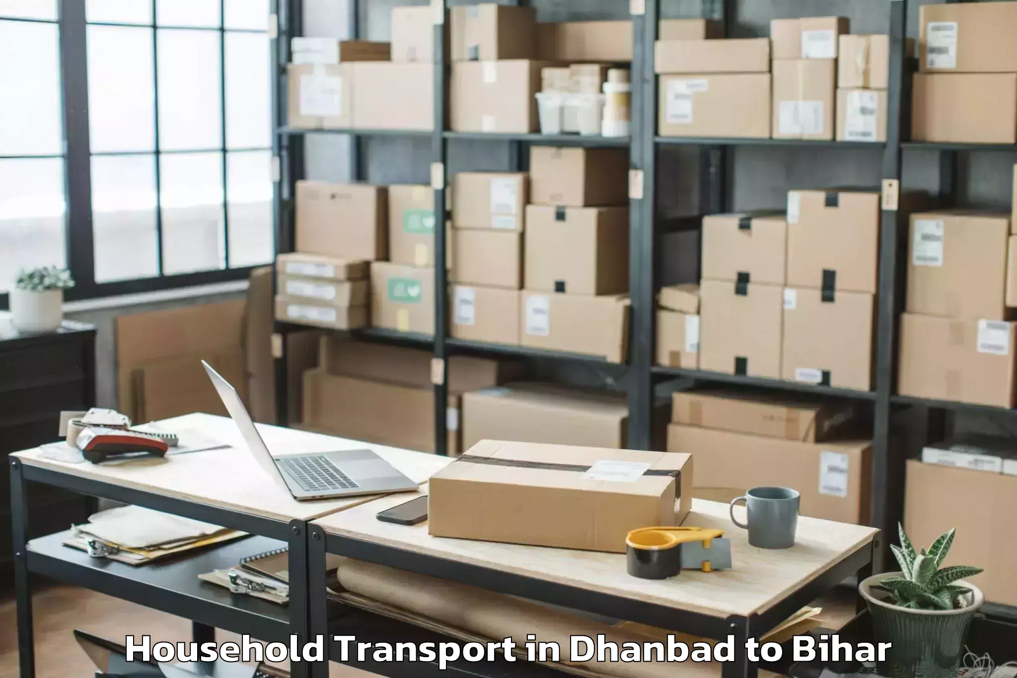 Reliable Dhanbad to Nawda Household Transport